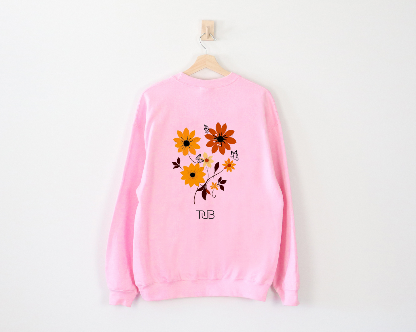 Vintage pressed wildflower Unisex Crewneck Sweatshirt