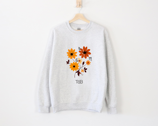 Vintage pressed wildflower Unisex Crewneck Sweatshirt