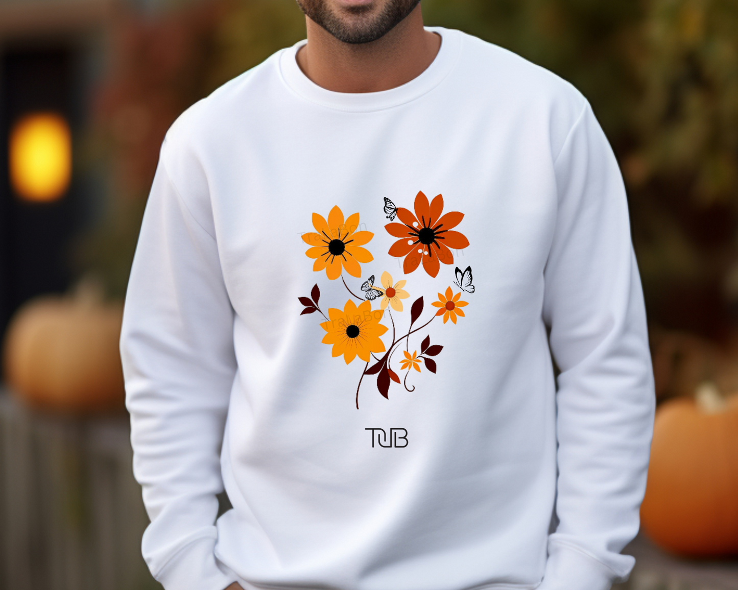 Vintage pressed wildflower Unisex Crewneck Sweatshirt