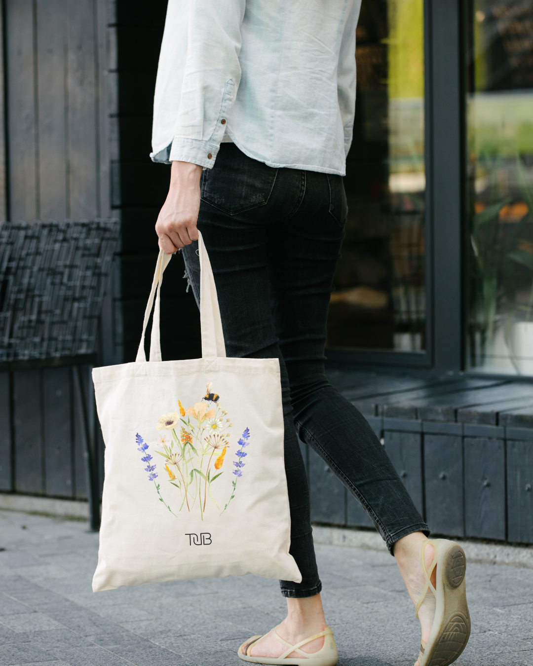 Floral Fusion Tote Bag