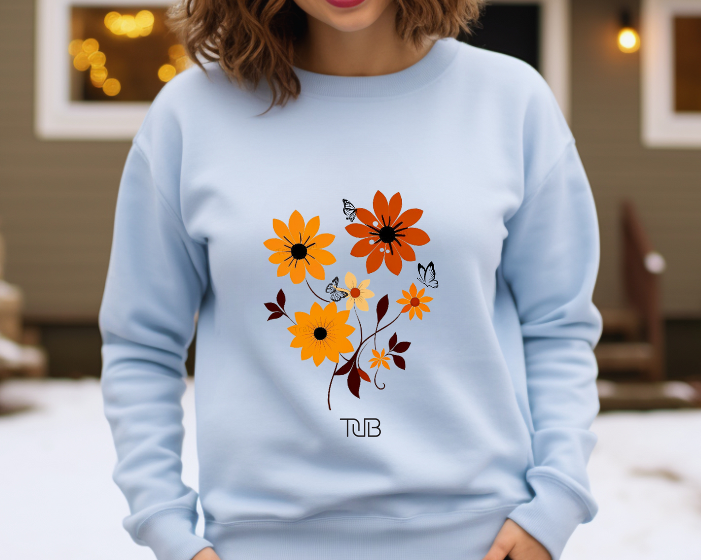 Vintage pressed wildflower Unisex Crewneck Sweatshirt