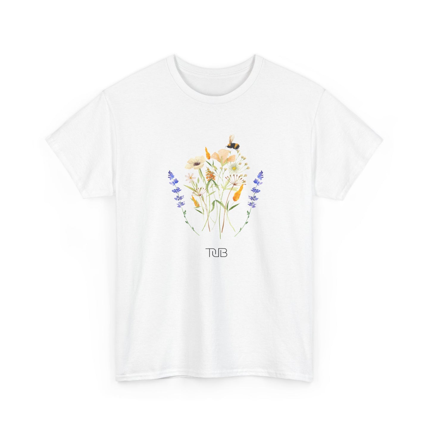 Floral Fusion Unisex Heavy Cotton T-Shirt