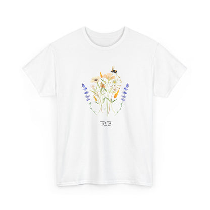 Floral Fusion Unisex Heavy Cotton T-Shirt