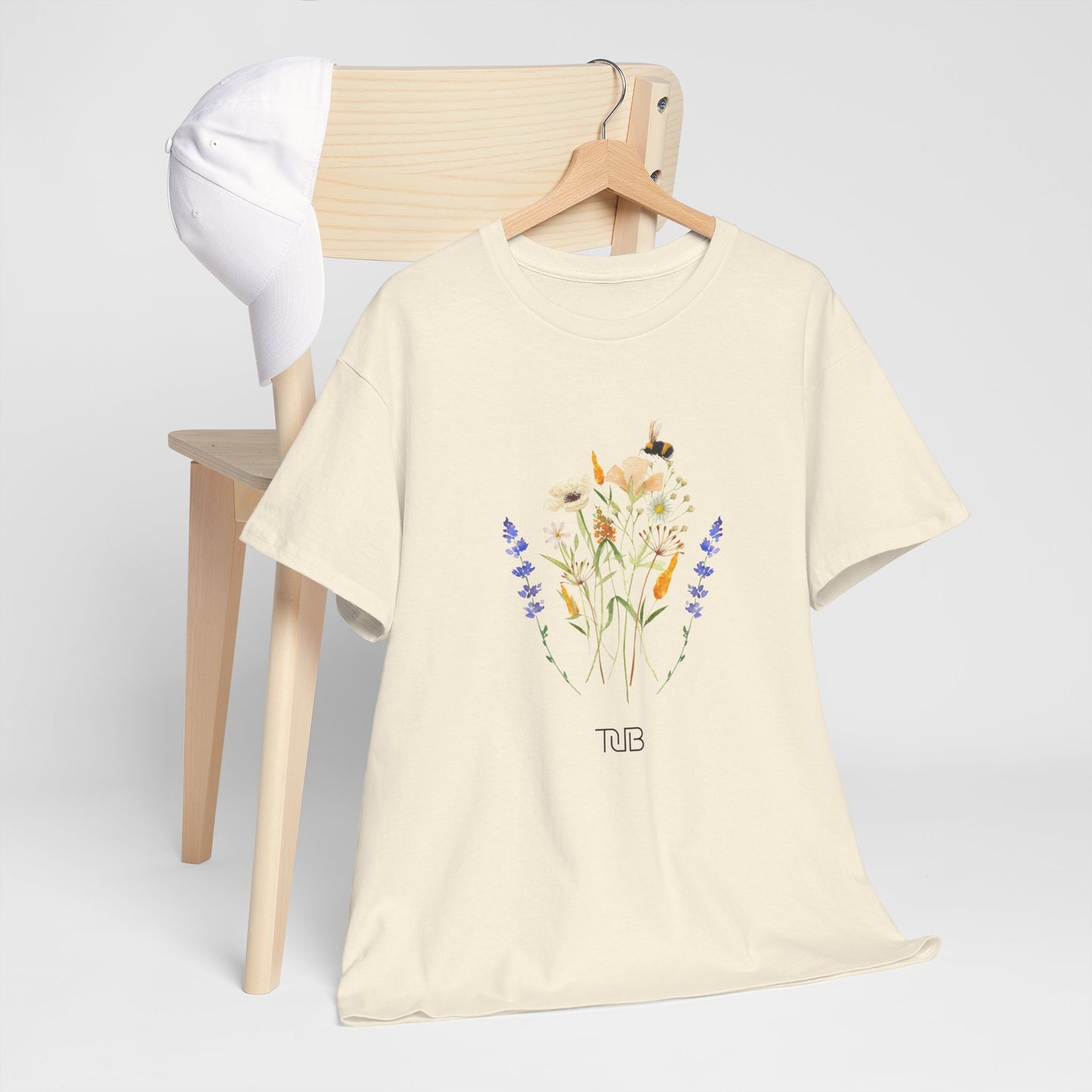 Floral Fusion Unisex Heavy Cotton T-Shirt