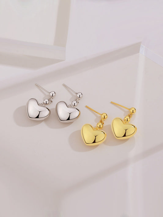 Simple Heart Earrings