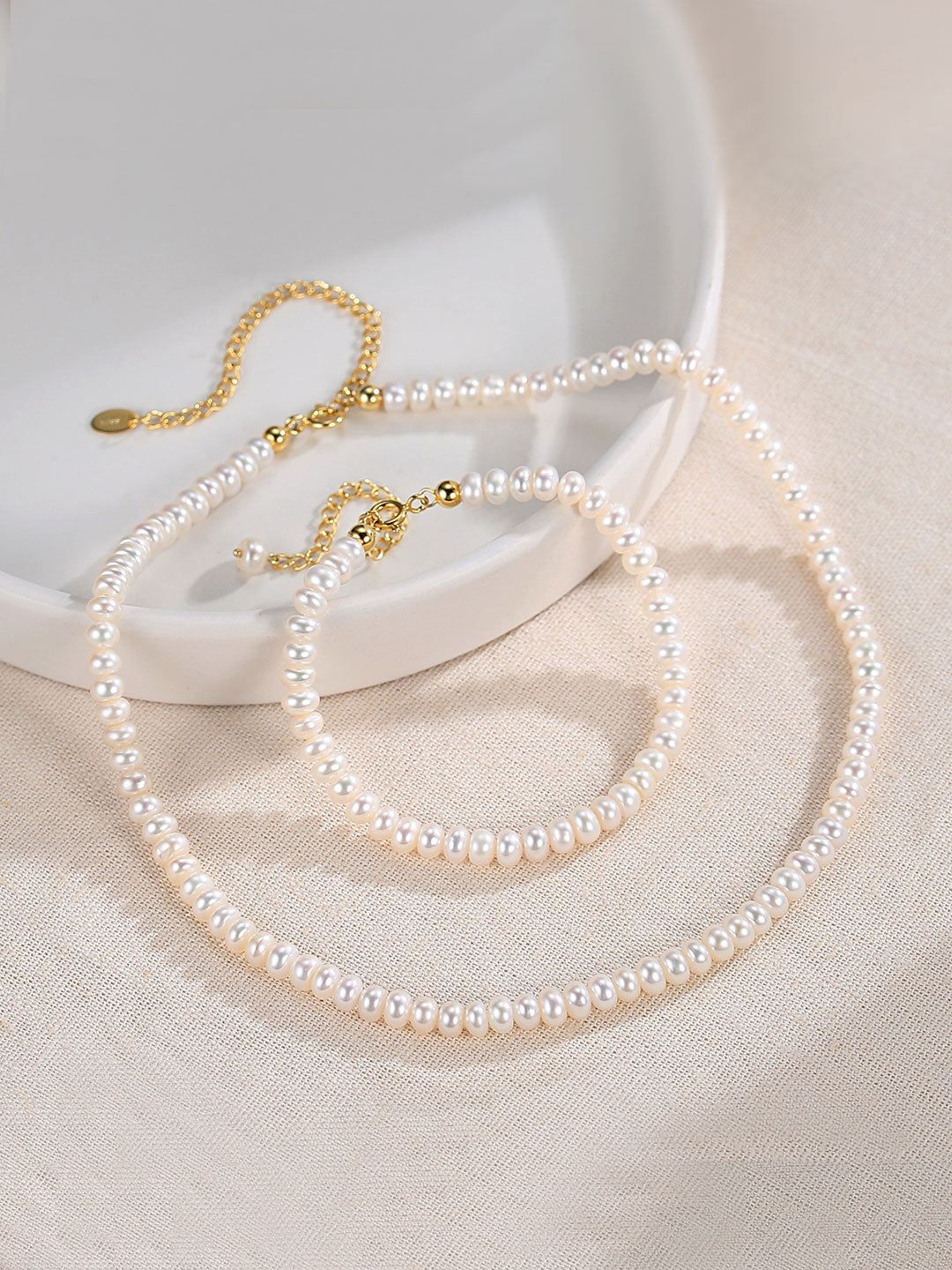 Classic  Pearls Bracelet And Choker Set