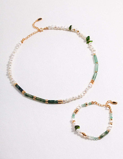 Classic Jade Pearl Set