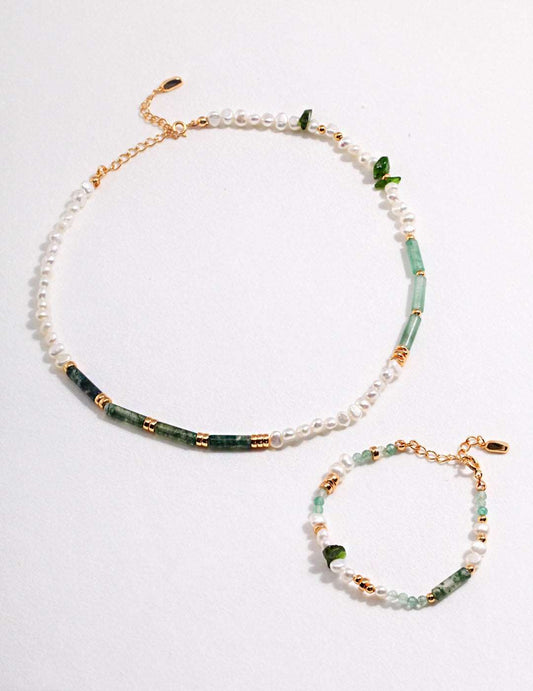 Classic Jade Pearl Set