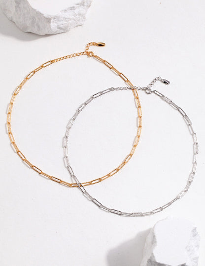 Minimalist Sterling Silver Chain Necklace
