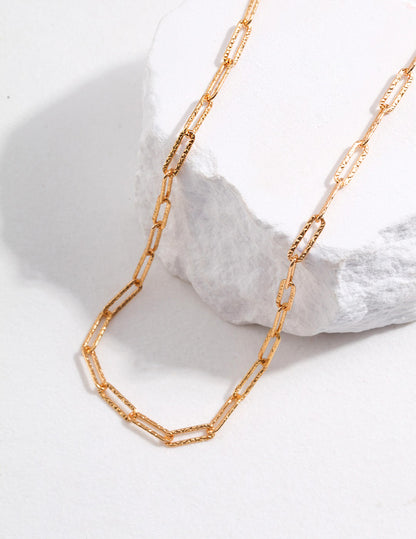 Minimalist Sterling Silver Chain Necklace