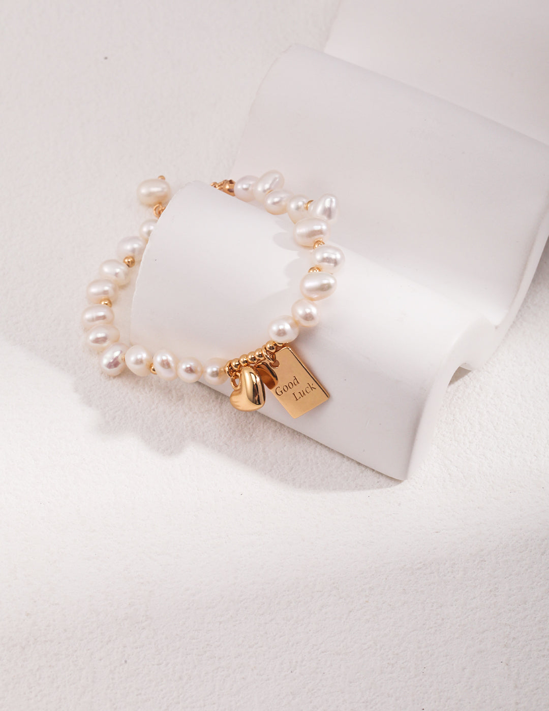 Graduation Luck Pure Silver Pearl Bracelet