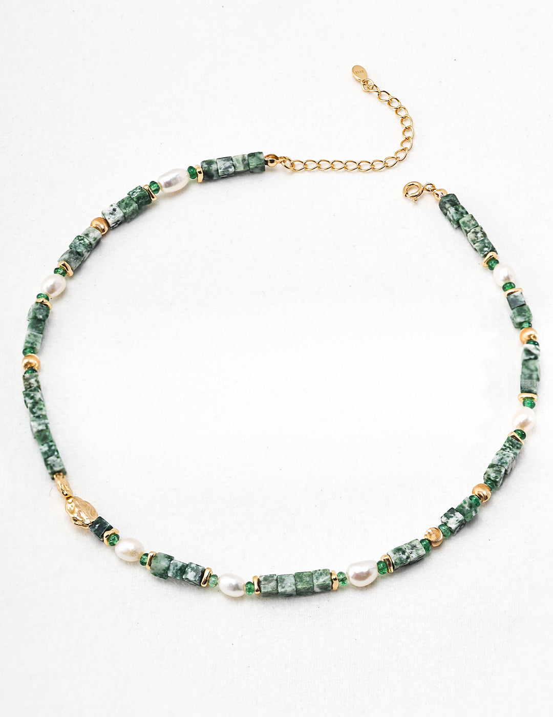 Qinghai Jade Pearl Bracelet/Necklace Set