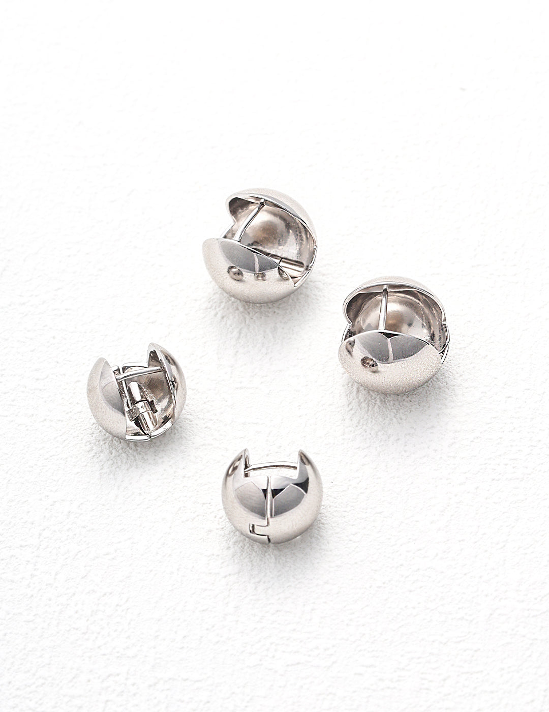 Round Ball Huggie Earrings