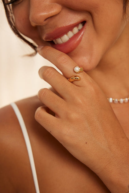 Sterling Silver Pearl Ring