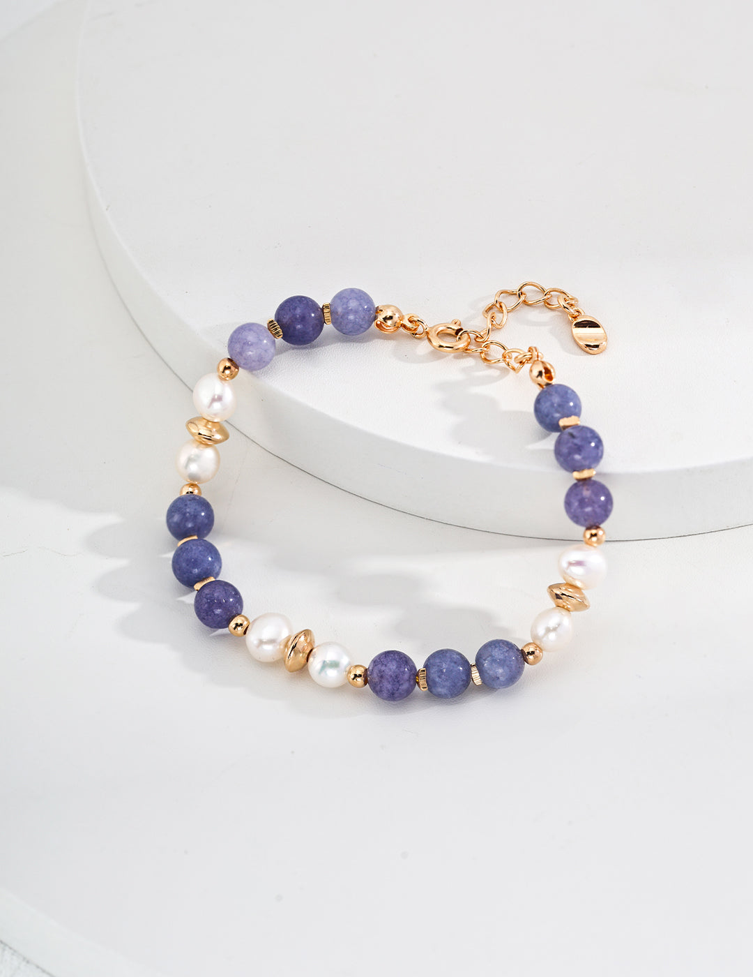 Natural Pearl Purple Lithium Bracelet