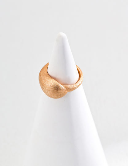 Water Droplet Silver Smooth/ Matte Ring