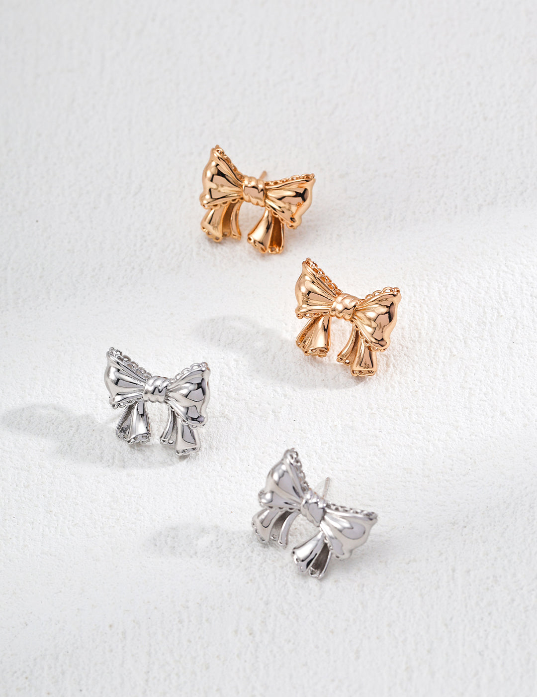 S925 Silver Vintage Bow Earrings